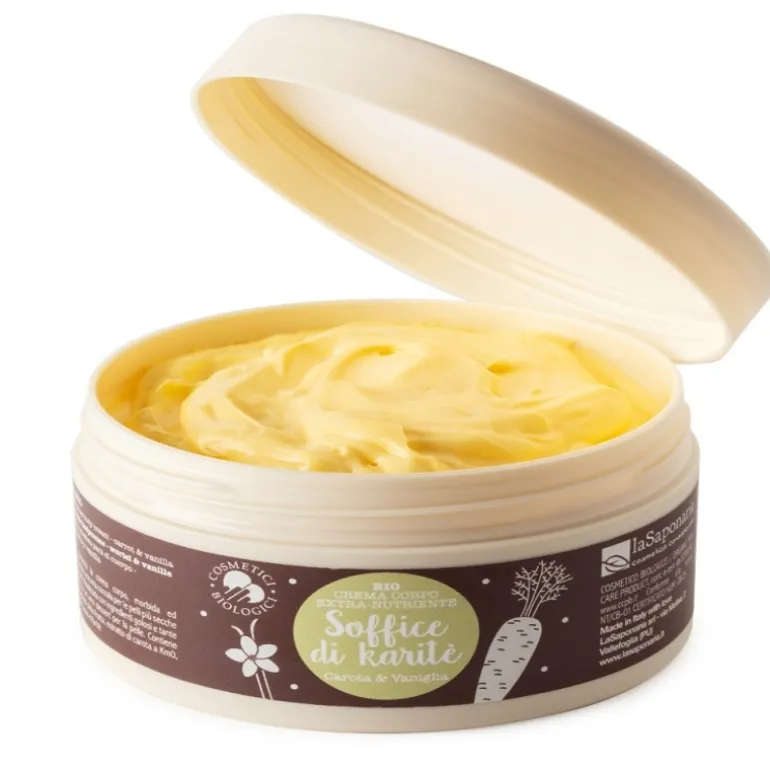 Crema corpo nutriente Carota e Vaniglia - Soffice di Karite