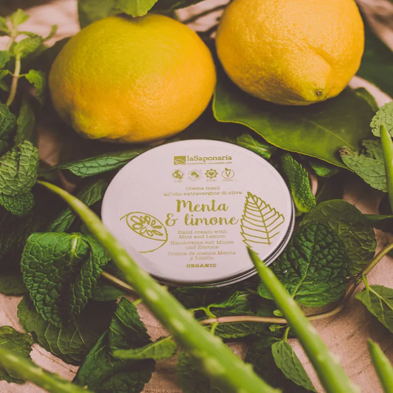 Crema mani menta e limone
