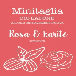 MINITAGLIA Sapone Rosa & burro di Karité
