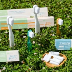 Spazzolino fibra vegetale setole morbide